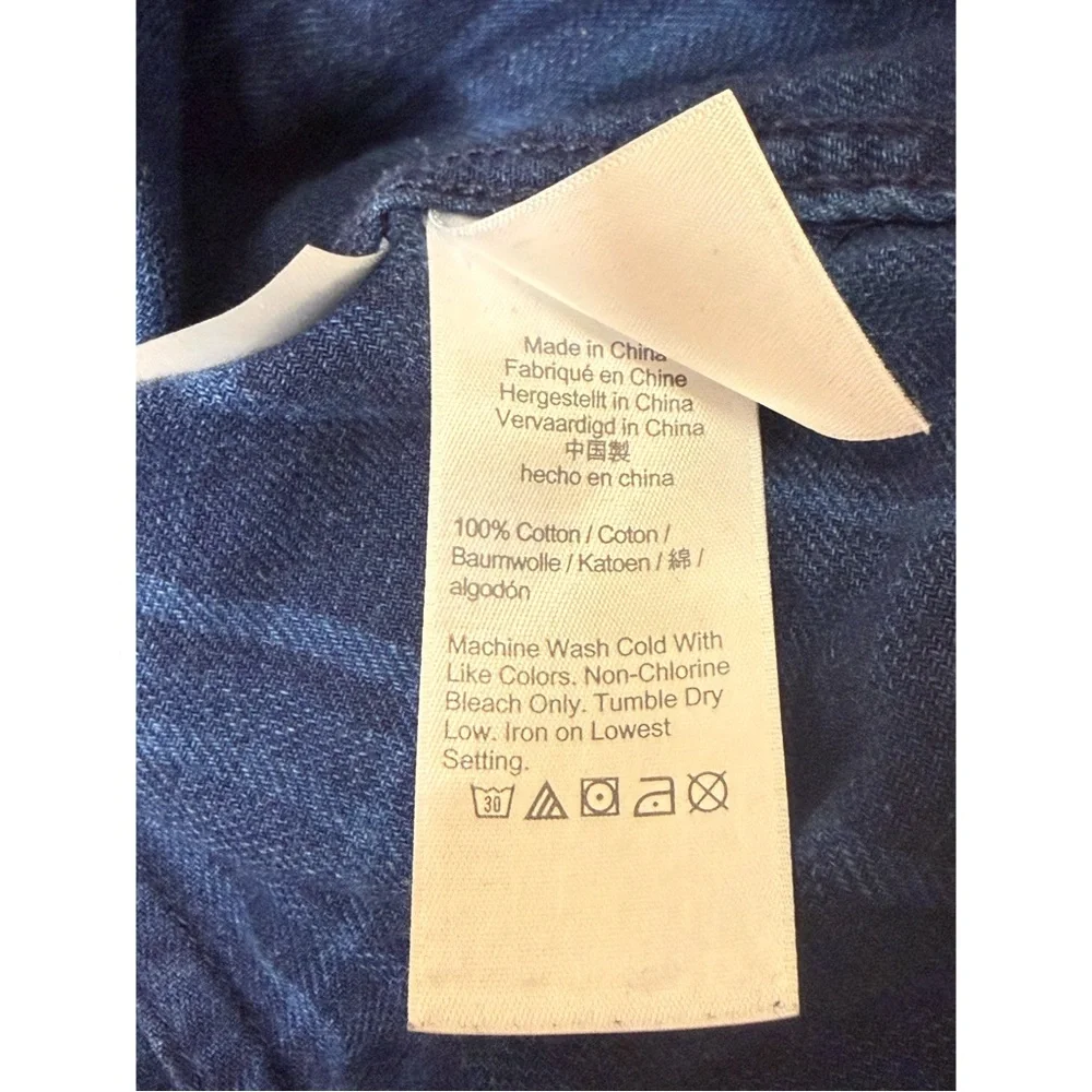 J. Crew Slim-fit Western Shirt in Indigo Plaid
